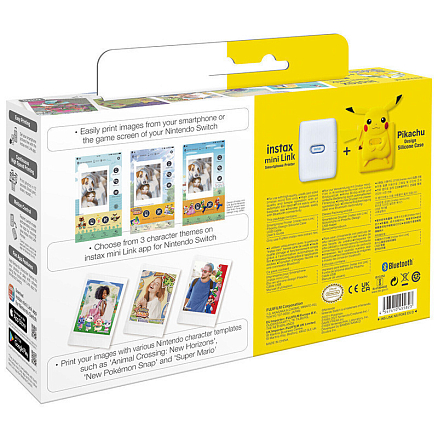 Набор подарочный Fujifilm Instax Mini Link Nintendo Switch SE Pokemon белый
