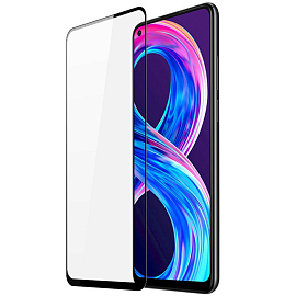 Защитное стекло для Realme 8, 8 Pro на весь экран противоударное Dux Ducis 9D черное