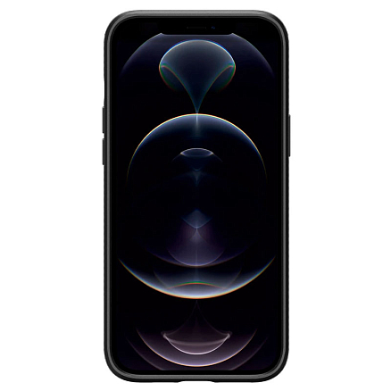 Чехол для iPhone 12 Pro Max гелевый Spigen SGP Liquid Air матовый черный