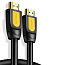 Кабель HDMI - HDMI (папа - папа) длина 1,5 м версия 1.4 3D Ugreen HD101 желто-черный