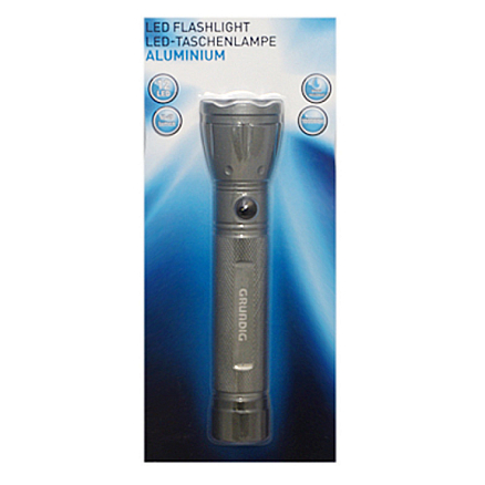 Фонарик светодиодный Grundig G-34579 12 диодов водонепроницаемый серый