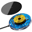 Беспроводная зарядка для телефона с USB хабом на 4 порта Baseus Circular Mirror (быстрая зарядка) c Type-C кабелем черная