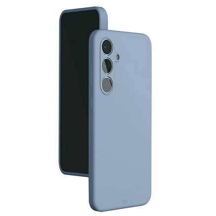Чехол для Samsung Galaxy S24 FE силиконовый VLP Aster серо-голубой