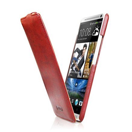 Чехол для HTC One Max кожаный - блокнот iMuca Concise коричневый