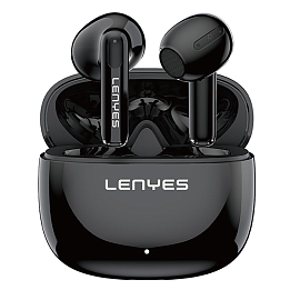 Наушники TWS беспроводные Lenyes AIR 69 вкладыши с микрофоном черные