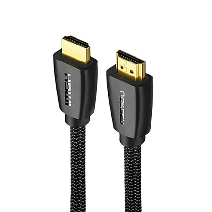 Кабель HDMI - HDMI (папа - папа) длина 5 м версия 2.0 4K 60Hz плетеный Ugreen HD118 черный
