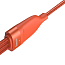 Кабель USB, Type-C - Lightning, MicroUSB, Type-C 1,2 м 5A 100W плетеный Baseus Flash (быстрая зарядка Huawei, PD, QC) оранжевый 