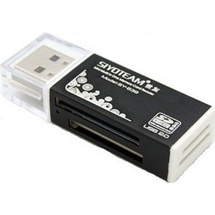 Картридер все-в-одном USB внешний для всех типов карт памяти Siyoteam SY-638