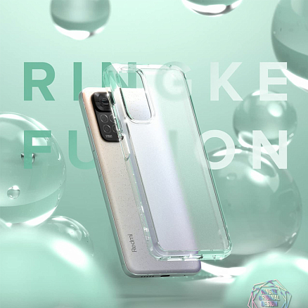 Чехол для Xiaomi Redmi Note 11, 11S гибридный Ringke Fusion прозрачный матовый