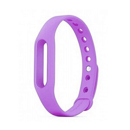 Сменный браслет для Xiaomi Mi Band силиконовый фиолетовый