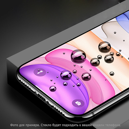 Защитное стекло для Samsung Galaxy A20, A30, A30s, A31, A50, A50s, M30 на весь экран противоударное Lito-2 2.5D матовое черное