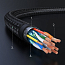 Кабель HDMI - HDMI (папа - папа) длина 1 м версия 2.0 4K 60Hz плетеный Ugreen HD119 черный