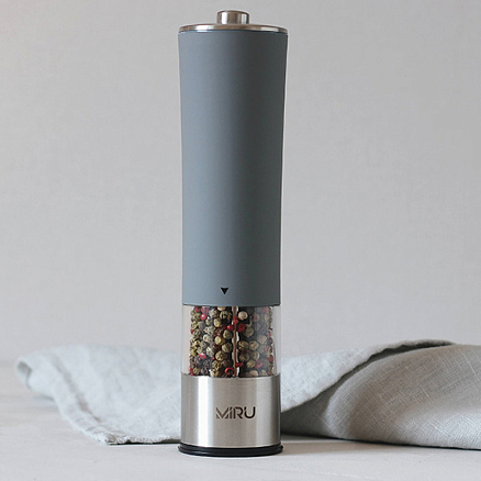 Электрическая мельница для специй Miru Velor серая