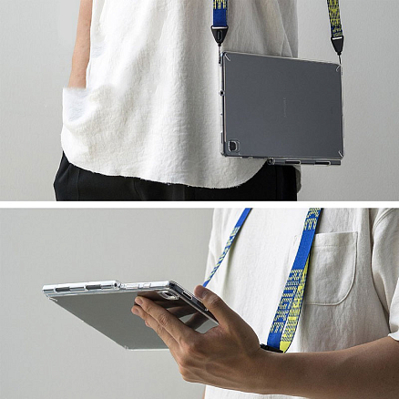 Чехол для Samsung Galaxy Tab S6 Lite 10.4 P610, P615 гибридный Ringke Fusion прозрачный