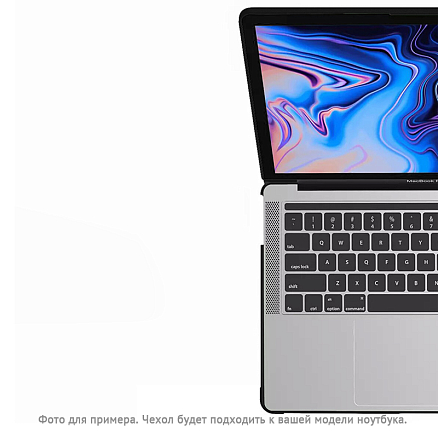 Чехол для Apple MacBook Pro 13 Touch Bar A1706, A1989, A2159, A2251, A2289, A2338, Pro 13 A1708 гибридный WiWU iShield TPU Frame прозрачно-черный