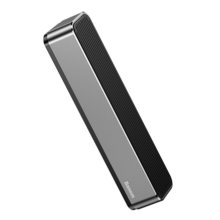 Автовизитка на липучке Baseus Moonlight Box серая