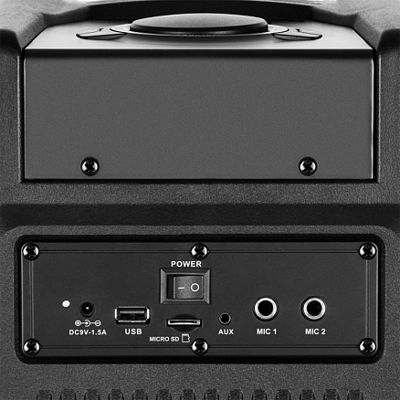 Портативная колонка Sven PS-730 для вечеринок с подсветкой черная