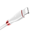 Кабель USB - Lightning для зарядки iPhone 1,2 м 2А с дисплеем Baseus Big Eye Digital белый