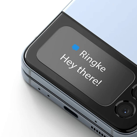 Защитное стекло для Samsung Galaxy Z Flip 4 на заднюю крышку Ringke ID прозрачное 3 шт.