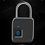 Замок биометрический по отпечатку пальца портативный WiWU Smart Lock FL-S3 черный