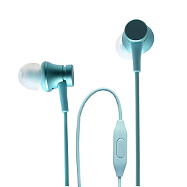 Наушники Xiaomi Mi Piston Fresh Bloom вакуумные c микрофоном бирюзовые
