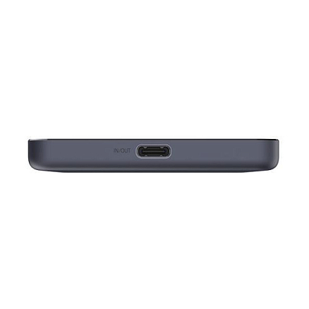 Внешний аккумулятор Xiaomi Super Slim Magnetic Power Bank 5000 с беспроводной зарядкой MagSafe черный