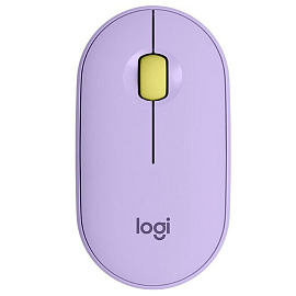 Мышь беспроводная Bluetooth оптическая Logitech Pebble M350 сиреневая