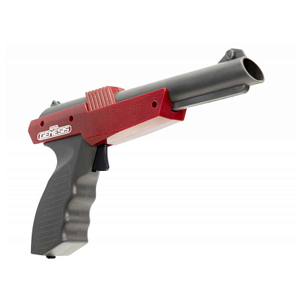 Игровая приставка Retro Genesis Lasergun 8Bit 303 игры с пистолетом и двумя геймпадами красно-белая