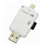 Адаптер Apple Lightning - USB с microSD картридером для iPhone, iPod, iPad i-Flash HD