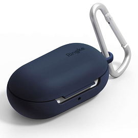 Чехол для наушников Samsung Galaxy Buds, Buds+ силиконовый Ringke темно-синий
