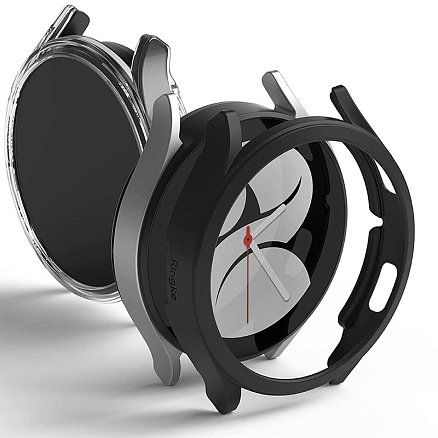 Чехол для Samsung Galaxy Watch 4 Classic 46 мм ультратонкий пластиковый Ringke Slim 2 шт. черный матовый + прозрачный