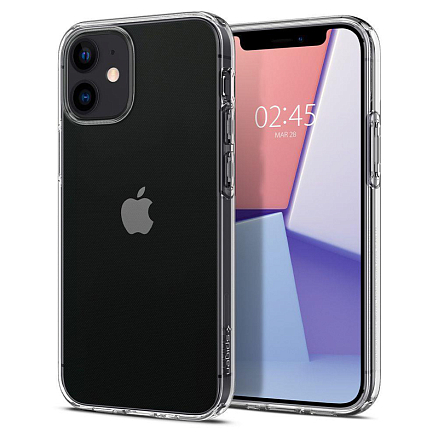 Чехол для iPhone 12 Mini гелевый ультратонкий Spigen Liquid Crystal прозрачный