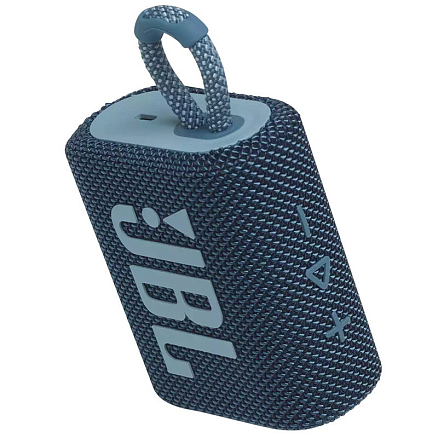 Портативная колонка JBL Go 3 с защитой от воды синяя