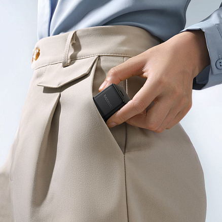 Зарядное устройство сетевое Type-C 30W Baseus Palm (быстрая зарядка PD) черное