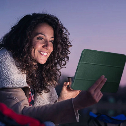 Чехол для iPad Pro 11, Pro 11 2020, Pro 11 2021 книжка Spigen Urban Fit темно-бирюзовый