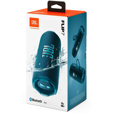 Портативная колонка JBL Flip 7 с защитой от воды синяя