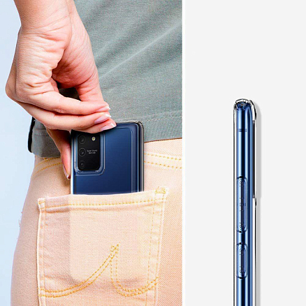 Чехол для Samsung Galaxy S10 Lite G770 гибридный Spigen SGP Ultra Hybrid прозрачный