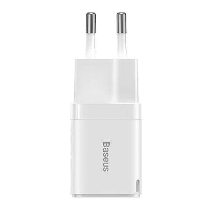Зарядное устройство сетевое Type-C 3А 30W Baseus GaN3 (быстрая зарядка QC, PD) белое