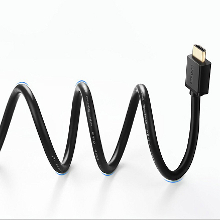 Кабель HDMI - HDMI (папа - папа) длина 1,5 м версия 2.0 4K 60Hz Ugreen HD104 черный
