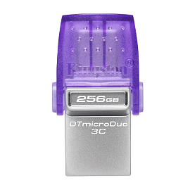 Флешка Kingston DataTraveler microDuo 3С 256Gb два разъема Type-C и USB 3.2