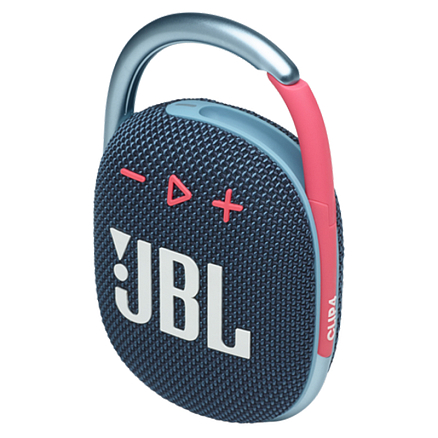 Портативная колонка JBL Clip 4 с защитой от воды сине-розовая