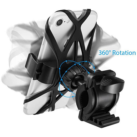 Велосипедный держатель для телефона до 6 дюймов на руль Spigen A250 черный