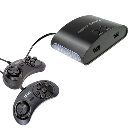 Игровая приставка Magistr Smart 8/16Bit 414 игр с двумя геймпадами черная