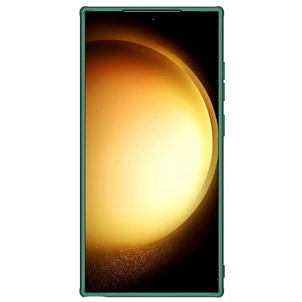 Чехол для Samsung Galaxy S24 Ultra гибридный Nillkin CamShield Pro зеленый