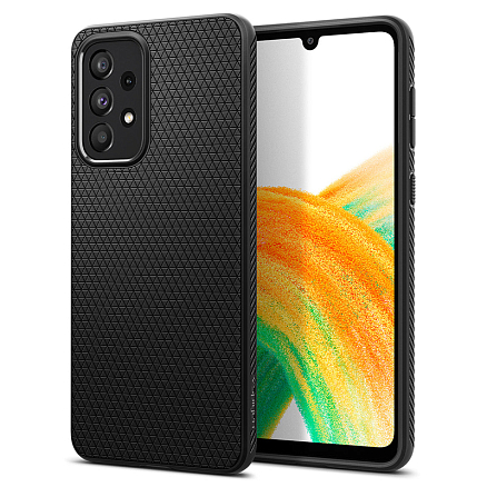 Чехол для Samsung Galaxy A33 5G гелевый Spigen Liquid Air матовый черный