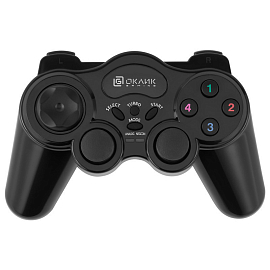 Джойстик (геймпад) беспроводной Oklick GP-400MW черный