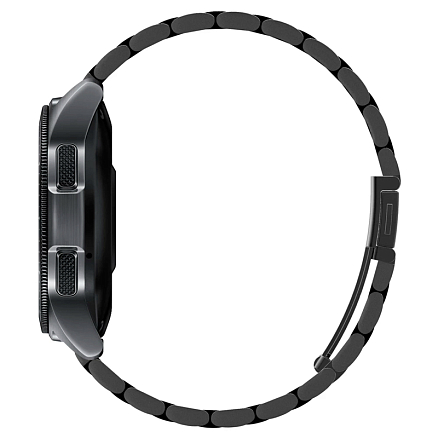 Ремешок-браслет для Samsung Galaxy Watch 42 мм, Watch 3 41 мм, Active, Active 2 40 мм и 44 мм металлический Spigen SGP Modern Fit черный