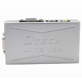 Преобразователь S-Video и AV в VGA Dtech DT-7003