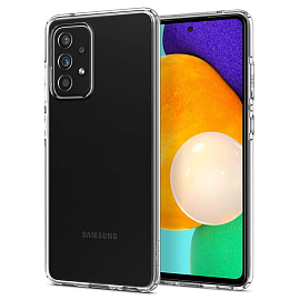 Чехол для Samsung Galaxy A52 гелевый ультратонкий Spigen SGP Liquid Crystal прозрачный