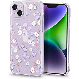 Чехол для iPhone 14 гелевый Spigen Cyrill Cecile Dream Daisy прозрачный